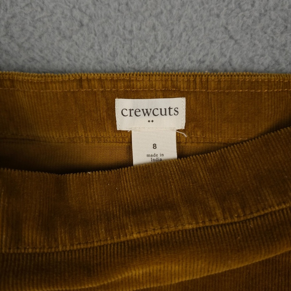 Crewcuts Skirt Girls 8 Brown Corduroy Mini Adjustable Waist Preppy School J Crew - Picture 3 of 9